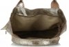 Kožené kabelka shopper bag Vittoria Gotti stříbrná V6141